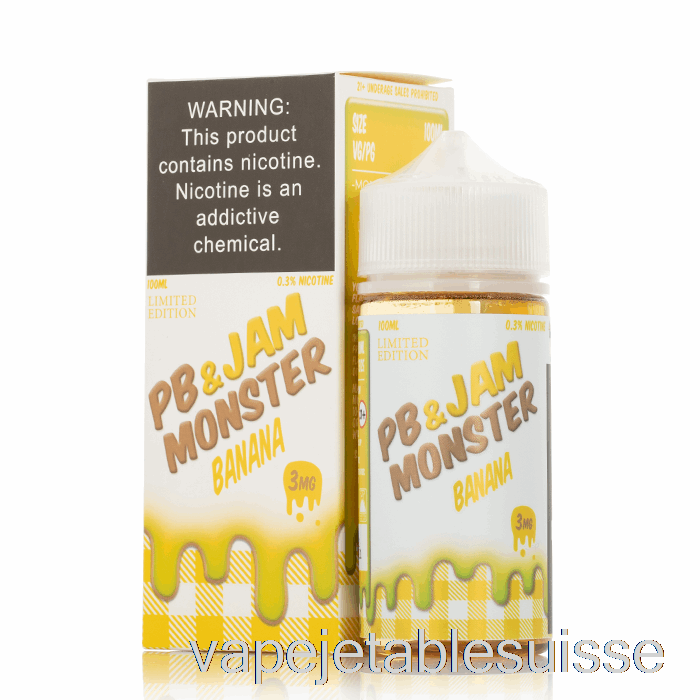 Vape Suisse Banane - Pb Et Confiture Monster - 100ml 6mg